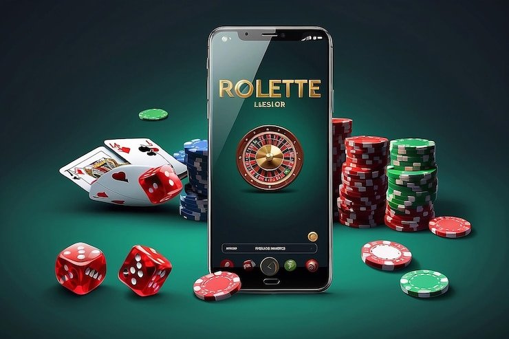 Dealer casino live profesional sedang membagikan kartu kepada pemain dengan latar studio live